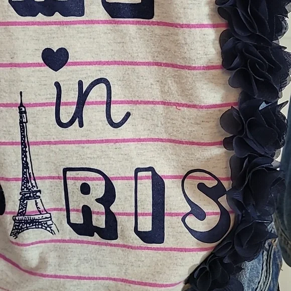 Refashioned denim jacket Paris - Picture 2 of 5